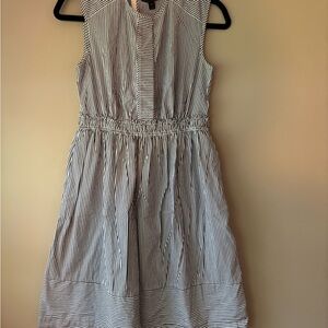 J. Crew Striped Sleeveless Cotton Dress